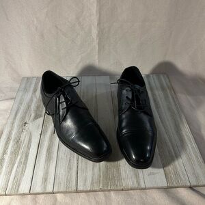 Men's Black Leather Dress Shoes